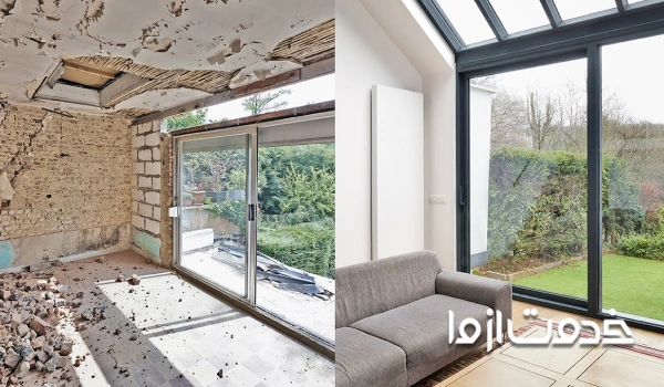 هزینه بازسازی نشیمن و پذیرایی